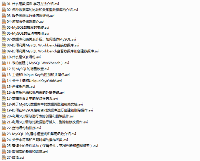 【千源源码】MySQL数据库全学习实战视频教程