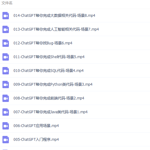 【千源源码】 ChatGPT超全面从基础到实战视频教程