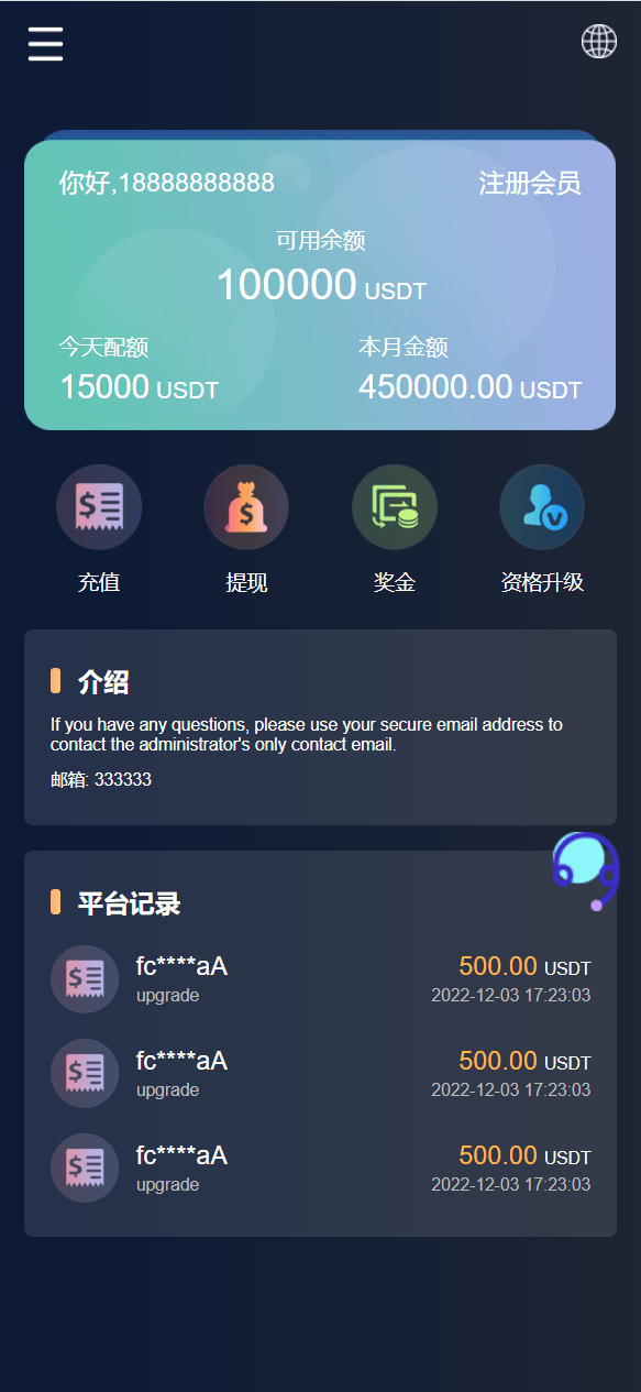 【千源源码】海外6国全新仿的假盘套路盘/虚拟币套路盘源码