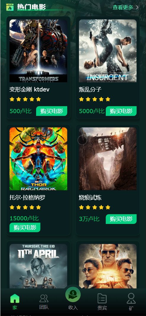 【千源源码】Flickiri Fun海外电影投资理财源码/前端html+后端PHP