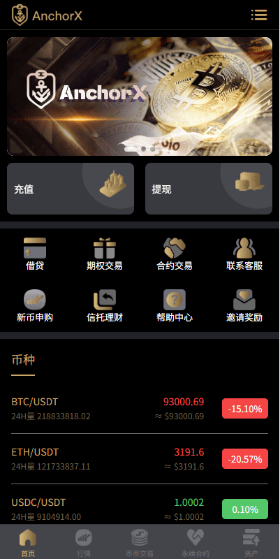 【代售】多语言交易所/币币期权/永续合约/申购/C2C/贷款理财