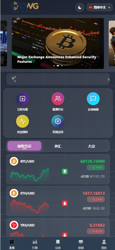 【代售】海外综合微盘系统/虚拟币/外汇/贵金属/实名认证/余额宝/信用分