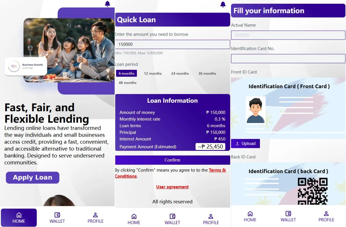 laravel海外贷款平台/小额贷款系统源码/信用分/合同/提现码